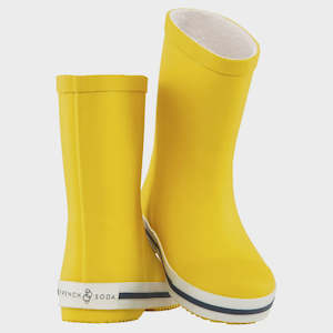 Boys Rain Jackets: Yellow Kids Rubber Gumboots