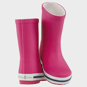 Girls Rain Jackets: Pink Kids Rubber Gumboots