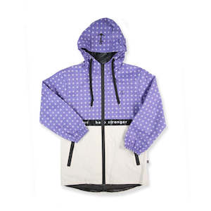 Girls Rain Jackets: Rainy Days Jacket Purple & Cream