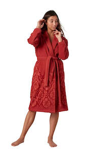 Sleep All: Womens Gia Robe Clay S/M
