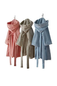 Sleep All: Kids Microcotton Robe Pink 4yr