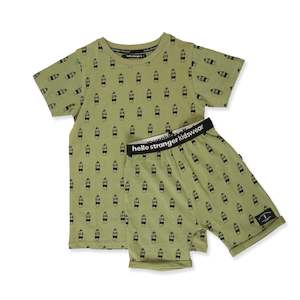 Pyjamas: Surf Summer PJ's - Sage