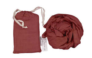 Sleep Gowns: Essentials Muslin Wrap - Clay