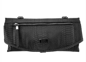 Adelaide Change Mat Clutch - Black Mumba