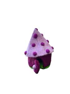 Felt Tiny Tooth Fairy Home - Dark Purple
