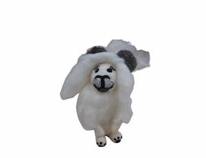 Felt Toys: Felt White Lion - small