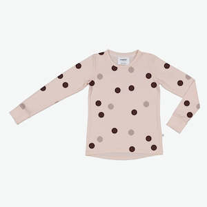 Long Sleeve Tee - Orbit Dusky Peach
