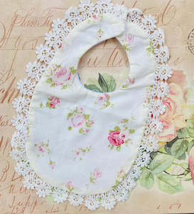 Floral Lace Cotton Baby Bib