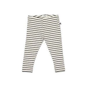 Rib Leggings Black Stripe