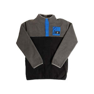 Over The Top Boys: Boys Adventure Fleece Charcoal Black
