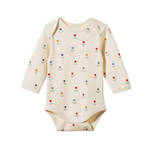 Cotton Long Sleeve Bodysuit Delphine