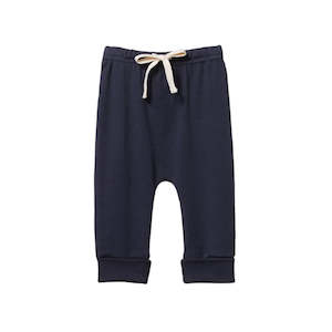 Baby Pants: Drawstring Pants Navy NB