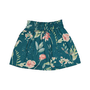 Evie Skirt - Green Leavings