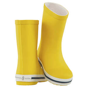 Yellow Kids Rubber Gumboots