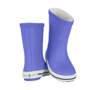 Boys Rain Jackets: Purple Kids Rubber Gumboots
