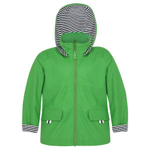 Green Zip Unisex Raincoat