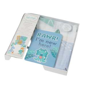 Sleep All: Dinosaurs Milestone Muslin Box Set