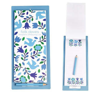 Rex London: Magnetic Shopping List Folk Doves