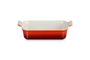 Heritage Rect Dish 26cm Cerise