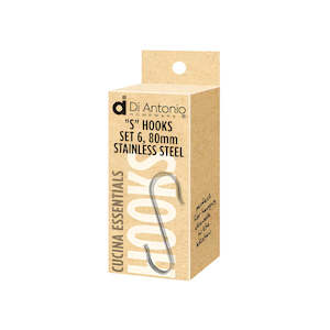 Hanging Hooks 80 x 20mm, Set of 6