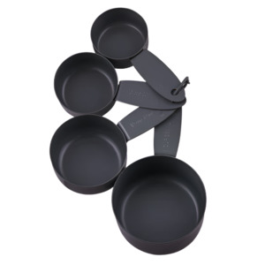Essentials Measuring Cups Set4 Charcoal