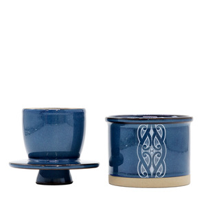 Ceramic Butter Bell Navy