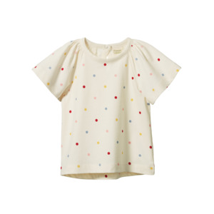Nature Baby: Faye Tee Polka Dot Dusky Print