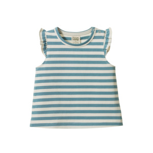 Fleur Tee Mineral Sea Stripe