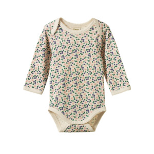Cotton Long Sleeve Bodysuit Briarwood