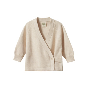 Baby Jerseys Vests: Cecil Cardigan Oatmeal Marl
