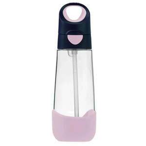 B Box: Tritan Straw Bottle 600ml Indigo Rose