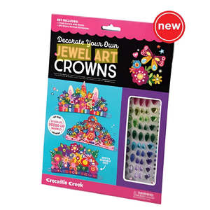 Crocodile Creek Jewel Art Crowns Unicorn Flowers