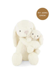 Play: Snuggle Bunnies Frankie the Hugging Bunny - Marshmallow 30cm
