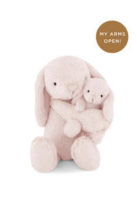 Snuggle Bunnies Frankie the Hugging Bunny - Blush 30cm