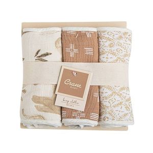 Crane Baby Burb Cloths 3 Pack Kendi