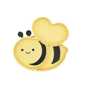 Melii Silicone Divided Suction Plate - Bee