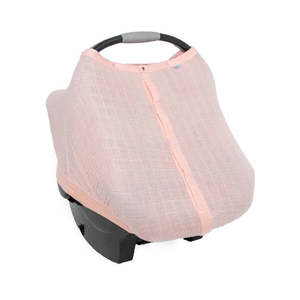 Little Unicorn Muslin Carseat Canopy V2 - Rose Petal