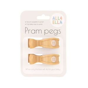 All 4 Ella Pram Pegs Sand