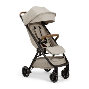 Out And About: Nuna TRVL Stroller - Hazelwood/Tan Handle