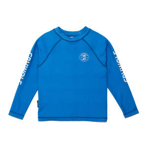 Boys Tops: Crywolf Long Sleeve Rash Vest Deep Sea Blue