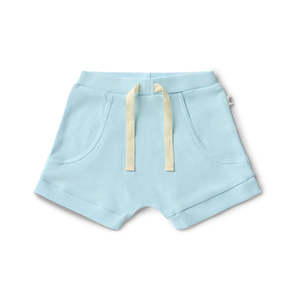 Baby: Snuggle Hunny Kids Baby Blue Organic Shorts