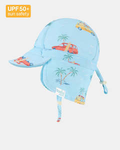 Swimwear: Toshi Swim Flap Cap Paradise Swell Seekers Sky