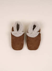 Footwear 1: Baby Lambskin Booties Tan Suede