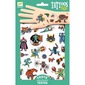 Djeco Tattoos Heroes vs Villians