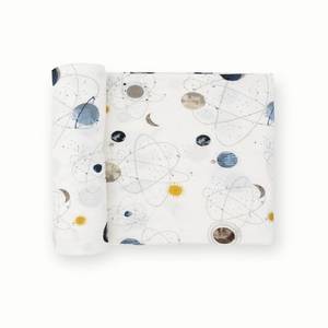 Little Unicorn Stretch Knit Swaddle Blanket Planets