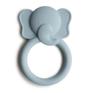 Teethers And Rattles: Mushie Elephant Soft Teether Cloud