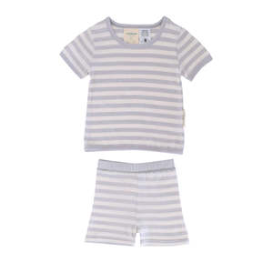 Sleepwear Girls: Woolbabe Summer Pyjamas Pebble