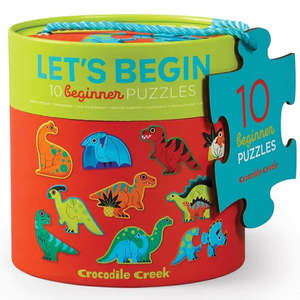 Crocodile Creek Lets Begin Dinosaurs 2pc Puzzle