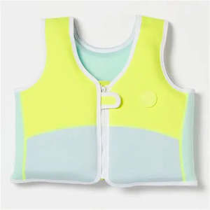 Activity: Sunnylife Salty the Shark Swim Vest Aqua Neon Yellow