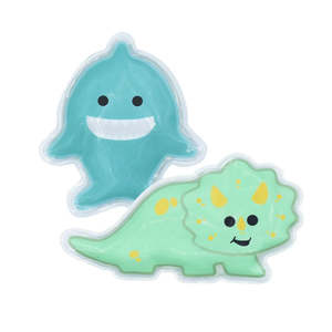 Lunchbox Drink Bottle: Melii Gel Ice 2pc - Dino + Shark
